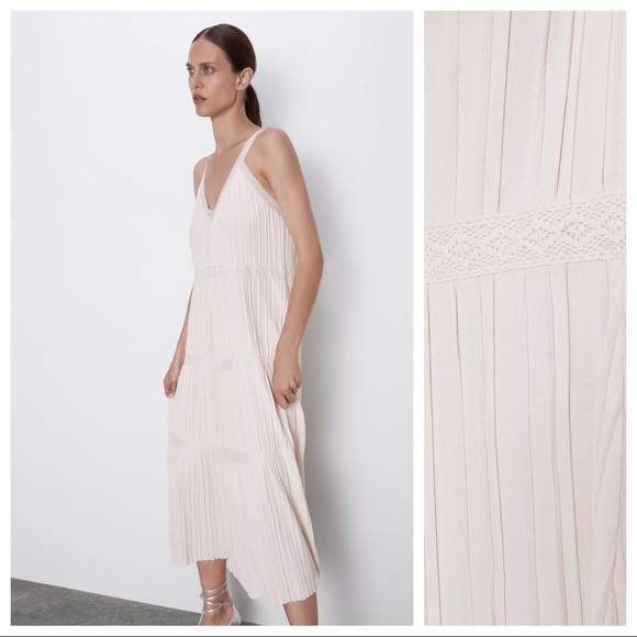 cream knit midi dress